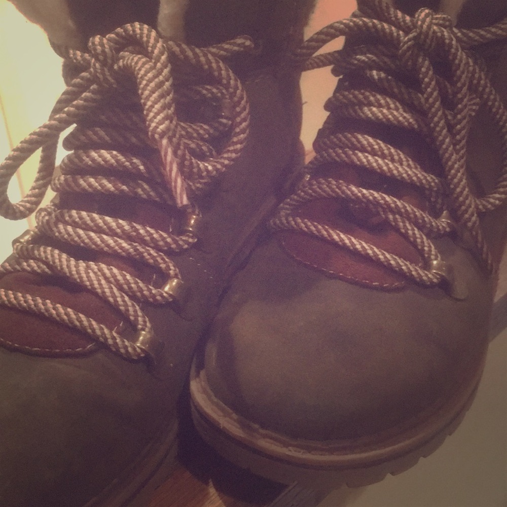 Army Green Suede Boots!